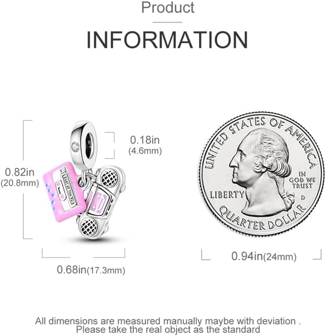 CYCUFF Store 925 Sterling Silver Charms Suitable for Charm Necklaces, Bracelet Pendants Beads Jewellery Gift for Women Family Friends - Image 4